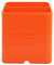 Exacompta 67788D 10er Pack Premium Stiftehalter Pen-Cube mit 2 Fächern für mehr Ordnung auf dem Schreibtisch Stifteköcher Stiftebox Aufbewahrungsbox Organizer mandarine