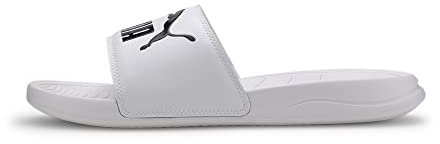 PUMA Popcat 20, Pantofole Unisex - Adulto, Puma White Puma Black, 35.5 EU