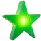 8 seasons design Shining Star Merry Christmas LED Weihnachtsstern Ø 60 cm (Grün), E27 Fassung inkl. Leuchtmittel in warmweiß, beleuchteter Stern mit geprägtem Weihnachts-Motiv, für außen und innen