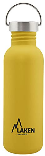 Bot. ac. inox Basic 750ml S/S tapón - Amarillo