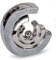 Edle Vase Blumenvase Tischvase Flunder Designvase in Nature - Silber Verschiedene Variationen (Rund offen)