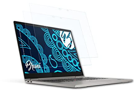 Bruni Schutzfolie kompatibel mit Lenovo ThinkPad X1 Titanium Yoga Folie, glasklare Displayschutzfolie (2X)