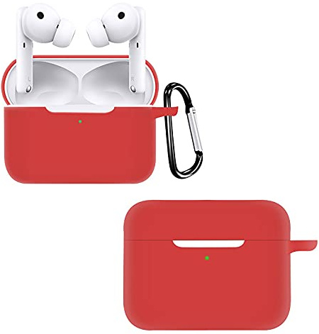 GIOPUEY Hülle für Honor Earbuds 2 Lite, Transparent TPU Stoßfeste Schutzhülle, Ultradünn, Kein Geruch, Honor Earbuds 2 Lite Hülle Silikon - Rot