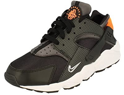 NIKE Air Huarache MBD Herren Laufschuhe DR0152 Sneakers Schuhe, Schwarz Weiß Total Orange 001, 40.5 EU