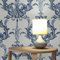 WTD 3861 Lio M1-No.3861 Papier peint intissé Motif rayures Bleu/blanc