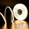 PAUTIX COB LED Streifen 2700K Warmweiss 5M,480LEDs/M Dimmbar 24V Weiß LED Streifen Licht Set mit RF Fernbedienung und Netzteil,CRI93+ Hell Unterbauleuchte für Home DIY Dekoration Timerfunktion.