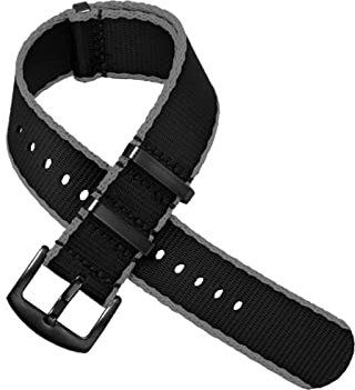 GANYUU NATO Nylon Armband für Omega Seamaster Speedmaster Rox Mido Seiko Armband 20 mm 22 mm (Farbe: A21, Größe: 22 mm)
