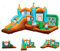 GOPLUS Castillo Inflable 6 en 1 para Niños con Tobogán, Trampolín Juego Boxeo, Parque Infantil Inflable Pingüino para 3 Niños de 3 a 12 años hasta 90 kg (Pingüino sin soplador)