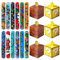 Yisscen 24PCS Party Mitgebsel, Kindergeburtstag Geschenke Set - 12 Slap Armbänder Slap Bands, 12 Geschenkbox, für Mädchen Jungen Party Geschenke