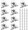 XhjzgcTech Cabinet Door Latches, 10 Pcs Cupboard Cabinet Door Double Roller Catch, Cupboard Closet Cabinet Doors Double Ball Roller Latches Catch Closer for Home Kitchen Cupboard Closet Door