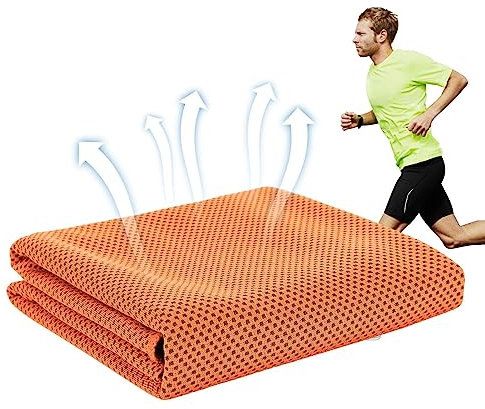 Eishandtuch, sofort kühlendes Handtuch, kühlendes Fitness-Handtuch, atmungsaktives Kühlhandtuch, schnell trocknendes Handtuch, Sport-Kühlhandtuch, Bambusfaser, Fitness-Handtuch