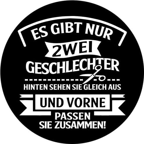 Sammys Shirt Store Es gibt nur Zwei Geschlechter I Aufkleber 10 cm