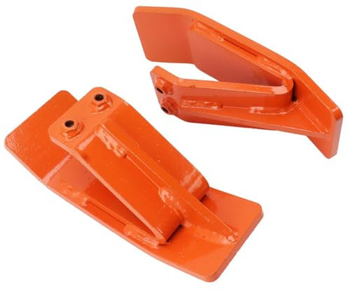 Traktor-Schaufel-Schutz, 2pcs Heavy Duty Stahl Ski Kantenschutz mit doppelten Sicherungsmuttern und -bolzen Schaufelrand Anti-Rutsch-Vorrichtung für Schneeräumung Laubbeseitigung