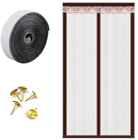 FePen Zanzariera Magnetica, 90 * 200cm Zanzariera Magnetiche, Zanzariera Con Calamita, Porta Magnetica Zanzariera Magnetica Traspirante Adatta Per Porte In Legno e Metallo