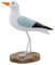 The Bridge Collection Stehende Möwen-Figur – Ufervogel Statue Tisch Strand Dekor – Seemöwe Figur für Seehaus, nautisch, Küstendekor