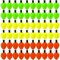 SMELEYOU Posen Angeln Angelposen Pilotkugeln Forelle Fischereischwimmer 60 Stcs Fischerei Bobber Foam Tränenbobber zum Angeln Leichter Fischerei Schwimmer Fischfisch