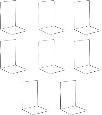 Lot de 8 Serres Livres, Serre-Livres en Acrylique Transparent, Serre Livre Transparent, présentoirs de Table Transparents pour l'école, la Maison, Le Bureau, la bibliothèque