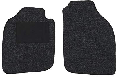 Fußmatten passend für Opel Tigra Twintop Typ X04 (Baujahr 2004-2009), Robust anthrazit | 2-TLG | Umrandung braun