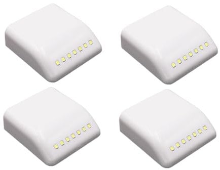 HOMSFOU 4 Stück Schranklicht Bewegungssensor Leuchte Kabellose Schrankleuchte Intelligentes Induktionslicht Mini Kleiderschrank Licht Unter Der Schrankleuchte Led-schrankbeleuchtung Weiß