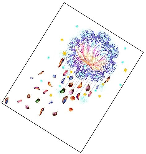 HOLIDYOYO 1satz Mandala Wandaufkleber Selbstklebendes Wandtattoo Mit Buntem Blumenmuster Für Schlafzimmer Und Wiederablösbar Und Installieren Dekoration Für Oberflächen