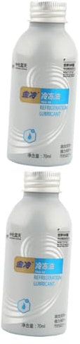 TINEASUR 2 Piezas 1 Refrigerante aceite compresor aceite motor aceite para aire acondicionado de coche aceite para compresores de automóviles aceite de para coche aluminio