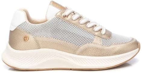 XTI - Zapatilla Mujer Oro - Calzado Cómodo y Versátil - Moda Casual - Modelo 14378401 (Talla 37)