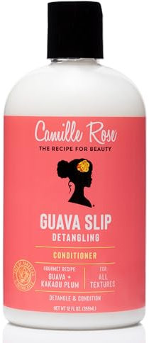 Camille Rose Guava Slip Detangling Conditioner, All Hair Textures, Guava and Kakadu Plum, 355ml