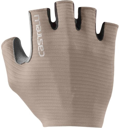 CASTELLI Herren Espresso Handschuhe, Kurzfinger Fahrradhandschuhe mit Polsterung & UPF-Schutz für Straßen- & Schotterradfahren - Clay - Medium