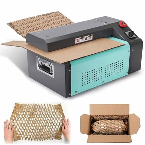 Wellpappen Schredder,Wellpappe Expansionsschneidemaschine,Papierwaben Verpackungsabfüllmaschine,Füllmaschine Wabenverpackungen Aus Papier,Für A4-Papier/Karton/Pappe/Folie,350mm