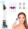 Aspirateur de points noirs, puissant aspirateur de pores pour le nettoyage, 3 niveaux d'aspiration réglables, 4 outils de retrait de points noirs, rechargeable par USB, blanc