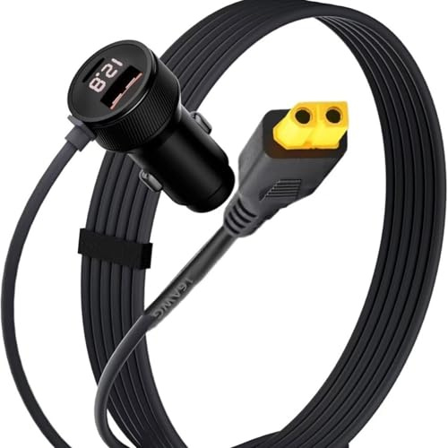 NONGYU Digitales Display XT60 Kfz-Ladekabel für effiziente Verbindung von Fahrzeugstrom und Speicherbatterie