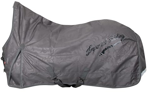 Imperial Riding Outdoordecke IRH Super-Dry 300 g, wasserdicht & atmungsaktiv, 600D Polyester 300 g Füllung, warme Winterdecke für Pferde, robust & pflegeleicht, Tornado, 135