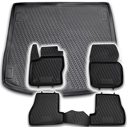 AD Tuning TM15007+FM13010 TPE Gummi Kofferraumwanne & Fußmatten Set