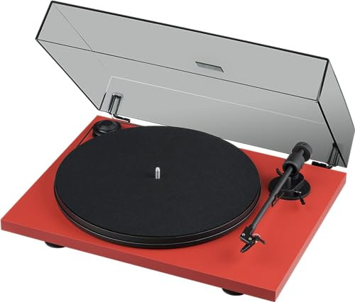 Pro-Ject Primary E, Audiophiler Plug&Play Plattenspieler (Rot)