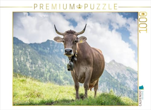 CALVENDO Puzzle Original Braunvieh | 1000 Teile Lege-Größe 64 x 48 cm Foto-Puzzle für glückliche Stunden