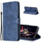 MRSTER Case Compatible with Samsung Galaxy J4 Plus, Premium PU-Leather Flip Wallet Cover Phone Case for Samsung Galaxy J4+ / J4 Plus 2018. HX Retro Blue
