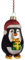 Puckator Penguin mit Geschenk Weihnachtskugel aus Glas