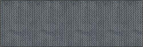 wash+dry Fußmatte, Duo Denim 60x180 cm, innen und außen, waschbar