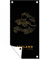 MuchoWow Outdoor-Poster Poster Wanddeko draußen Deko Garten Gartenposter 80x160 cm Zeeland - Niederlande - Schwarz - Gold