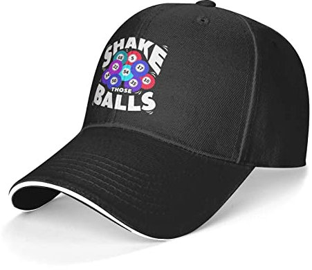 Herren Damen Outdoor Hut Bingo Schütteln Sie Diese Bälle Visier Hut Mode Hip-Hop-Hut Atmungsaktiv Baseballkappe Für Sport Golf Angeln