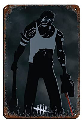 Dead by Daylight Game 5 Retro-Poster Metall-Blechschild Chic Art Retro Eisen Malerei Bar Menschen Höhle Cafe Familie Garage Poster Wanddekoration 20 x 30 cm