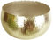 Leaf Übertopf aus Metall, gerader Rand, gehämmert, reflektierend, goldfarben, 32 cm