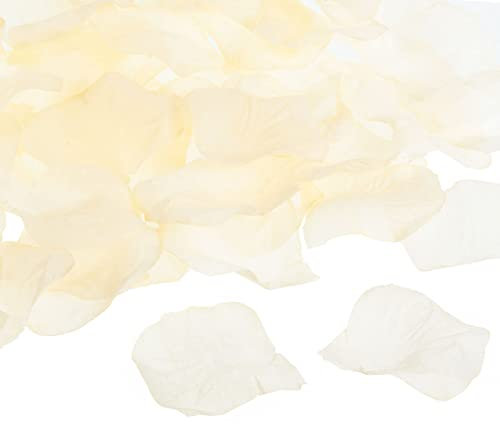 PATIKIL Artificial Rose Petals, 1200Pcs Fake Flowers Silk Petal Decoration Supplies for Romantic Night Wedding Party Event Decor, Champagne
