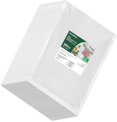 Bonsenkitchen Sacs Sous Vide Alimentaire, 200 Sacs -20 x 30 cm, pour Machines Sous Vide et Cuisson Sous Vide, Sans BPA, VB3208
