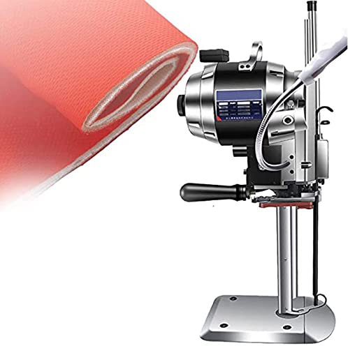 Máquina cortadora de Tela, cortadora de Cuchilla Recta eléctrica Vertical con luz LED para Textiles, Cuero, Corte de Papel, el Espesor de Corte Puede Elegir 11 cm, 16 cm, 21 cm, 25 cm