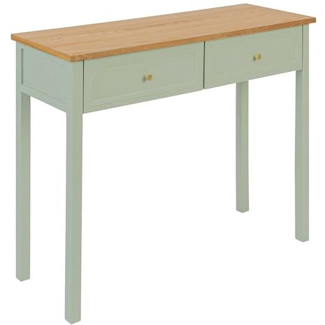 Atmosphera - Console 2 tiroirs mohea Vert céladon l100cm