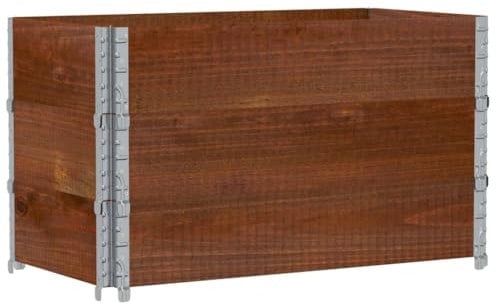 vidaXL Jardinière Marron 100x50 cm Bois Massif de pin, jardinière d'extérieur, bac à Fleurs, bac à tomates, jardinière de terrasse