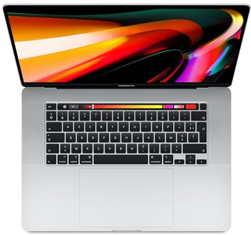 2019 Apple MacBook Pro mit 2.6GHz Intel Core i7 (16-zoll, 16GB RAM, 512GB SSD Kapazität) (QWERTZ German) Silber (Generalüberholt)