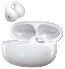Clip on Ear Kopfhörer Sport Open Ear Luftleitung Knochenschall Kopfhörer kabellos Bluetooth Wireless Open Earbuds Headphones Sport Ohrhörer mit Ohrhaken Ohrbügel Ear Clip für Joggen Laufen Radfahren