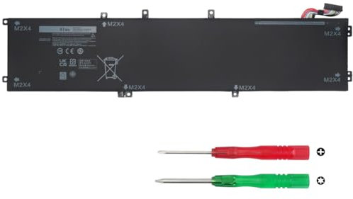 KXRSII 97Wh 6GTPY Batterie pour Dell XPS 15 9560 9570 9550 7590 Precision 5510 5520 5530 5540 Vostro 7500, pour 4GVGH P56F P56F001 P56F002 GPM03 5XJ28 M2X4 5D91C 451-BBYB 1P6KD 5XJ22 11.4V